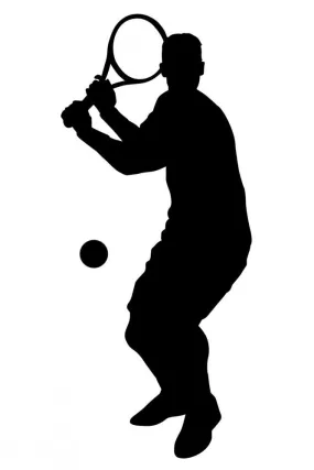 Swing Ready Tennis Sports Wall Decal