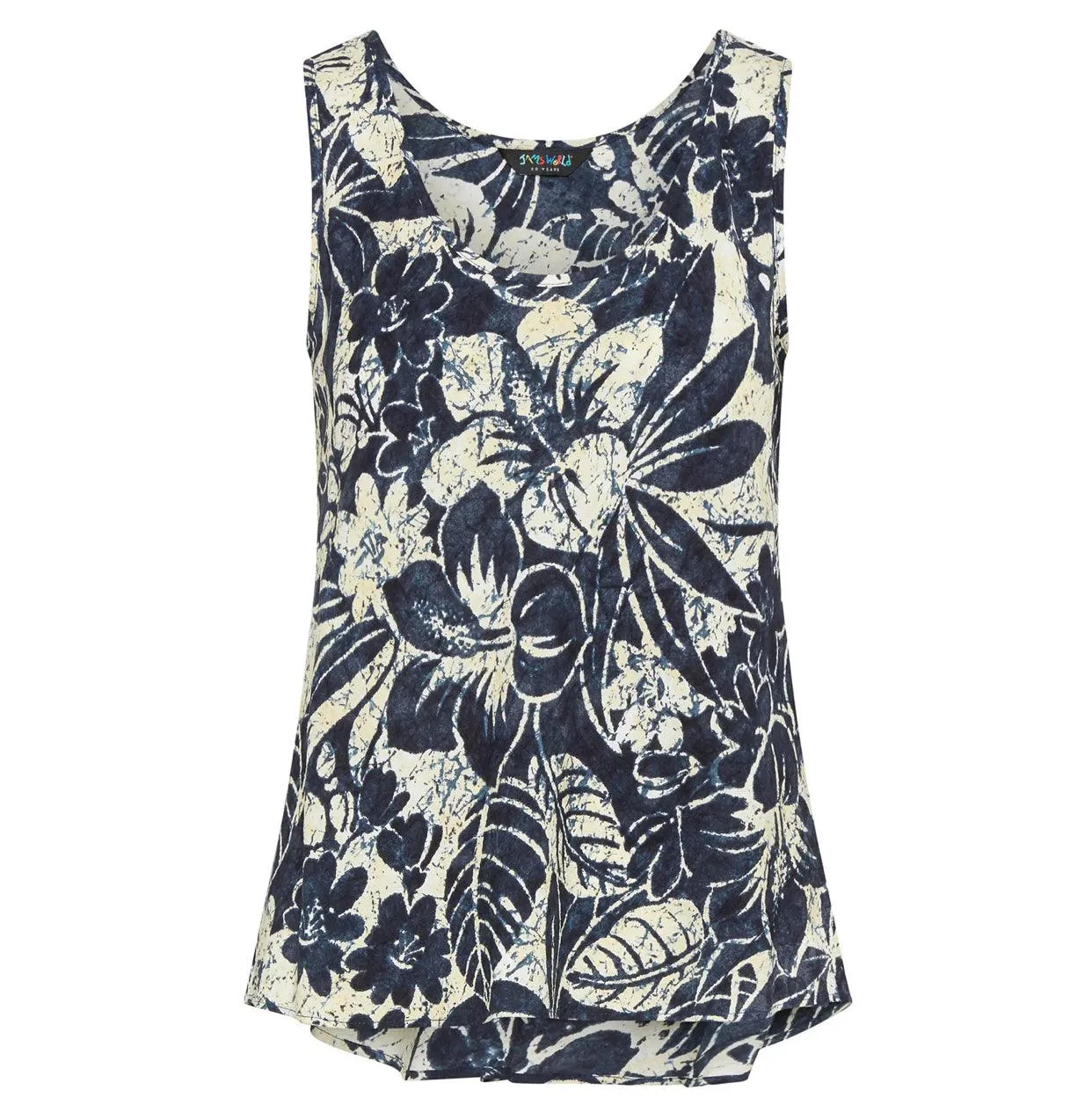 Tank Top in Koa Indigo Print by Jams World