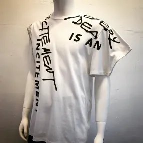 Tee with Slogan Print