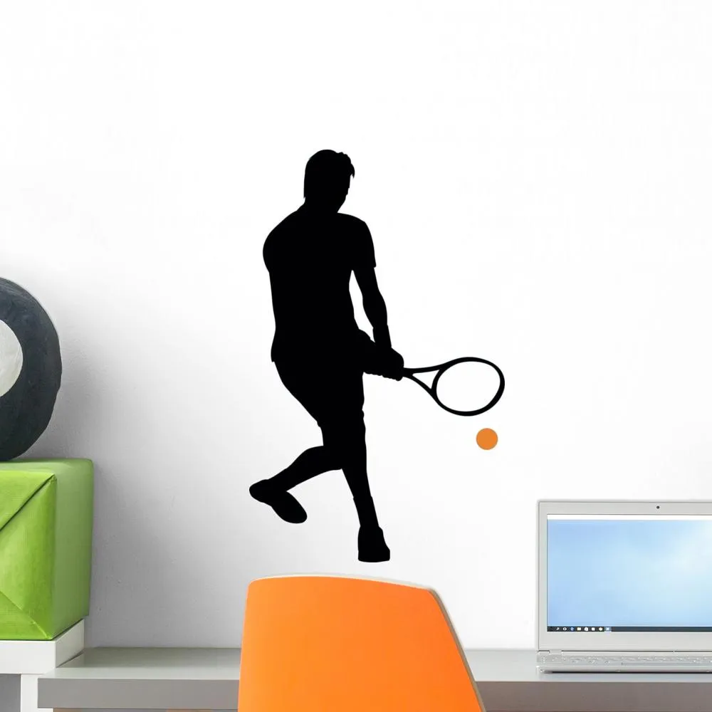 Tennis Silhouette Sports Wall Decal