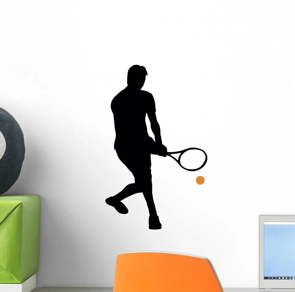 Tennis Silhouette Sports Wall Decal