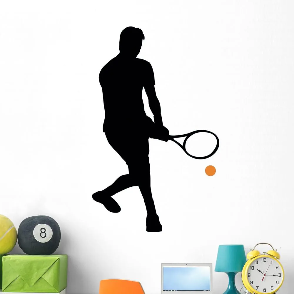 Tennis Silhouette Sports Wall Decal