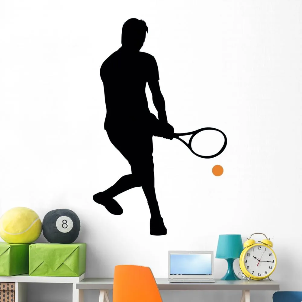 Tennis Silhouette Sports Wall Decal