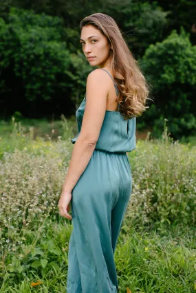 The Green Flowered Milkweed Jumpsuit