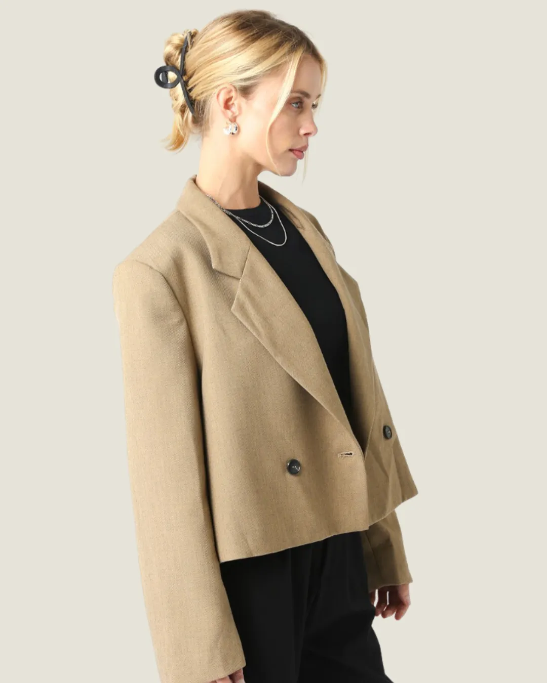 The Ilys: Khaki Blazer Jacket