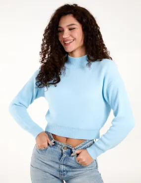 Turtle Neck Cropped Jumper