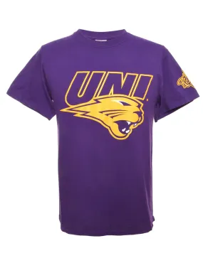 UNI Purple & Yellow Sports T-shirt - M