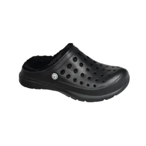 Unisex Cozy Lined Clog - Black