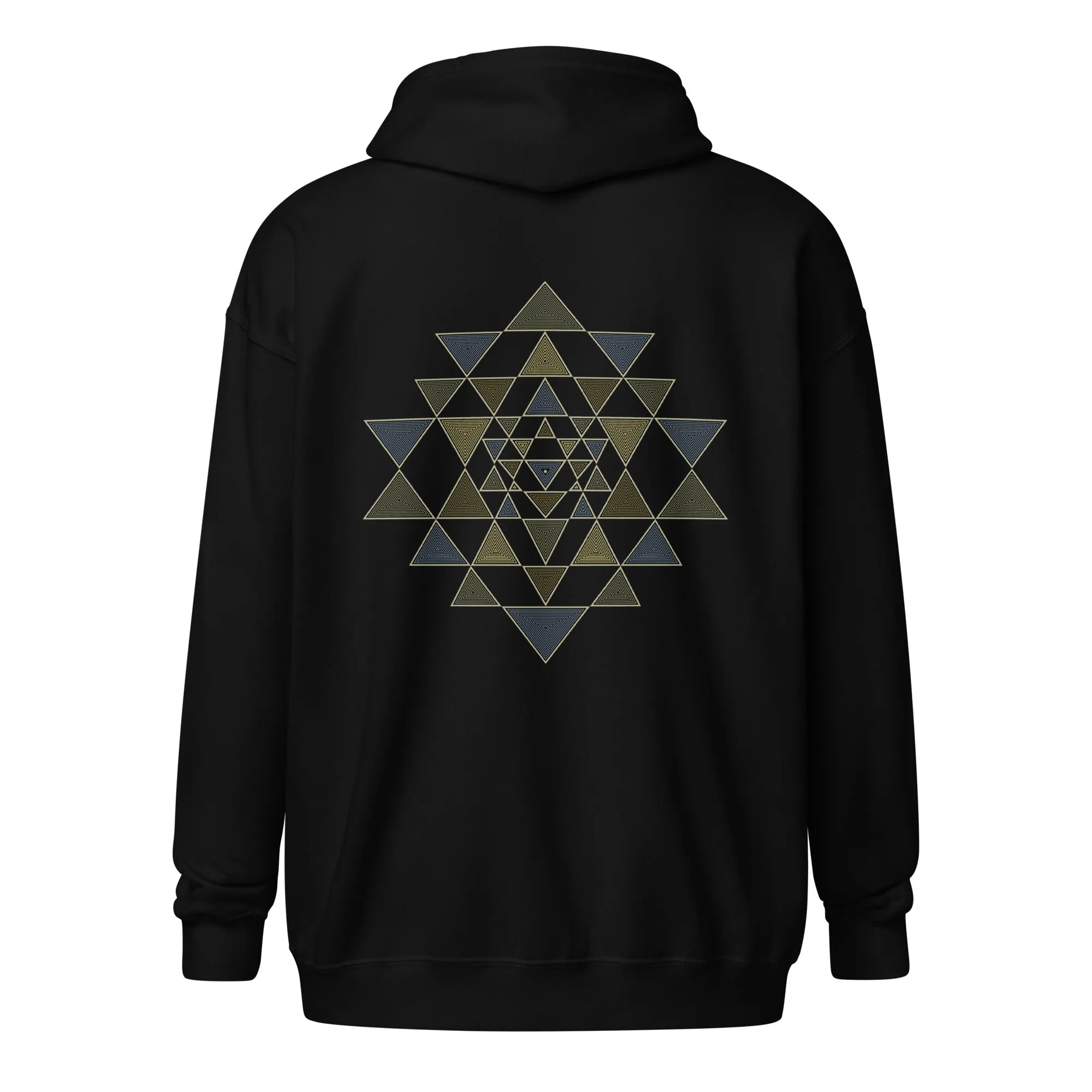 Unisex heavy blend zip hoodie - Sri Yantra