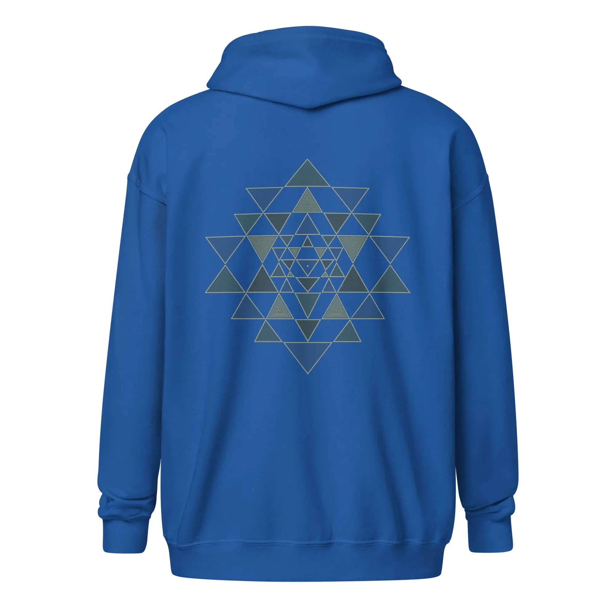 Unisex heavy blend zip hoodie - Sri Yantra