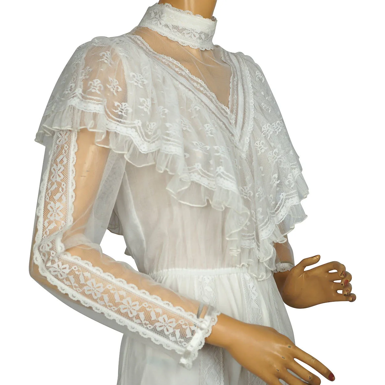 Vintage 1980s Gunne Sax Wedding Dress Boho Romantic Renaissance Bridal Collection