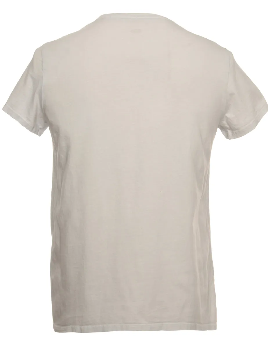 White Levi's Printed T-shirt - M