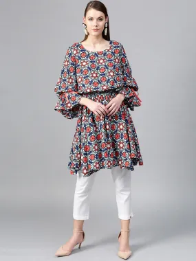 Women Multicoloured Printed Tunic