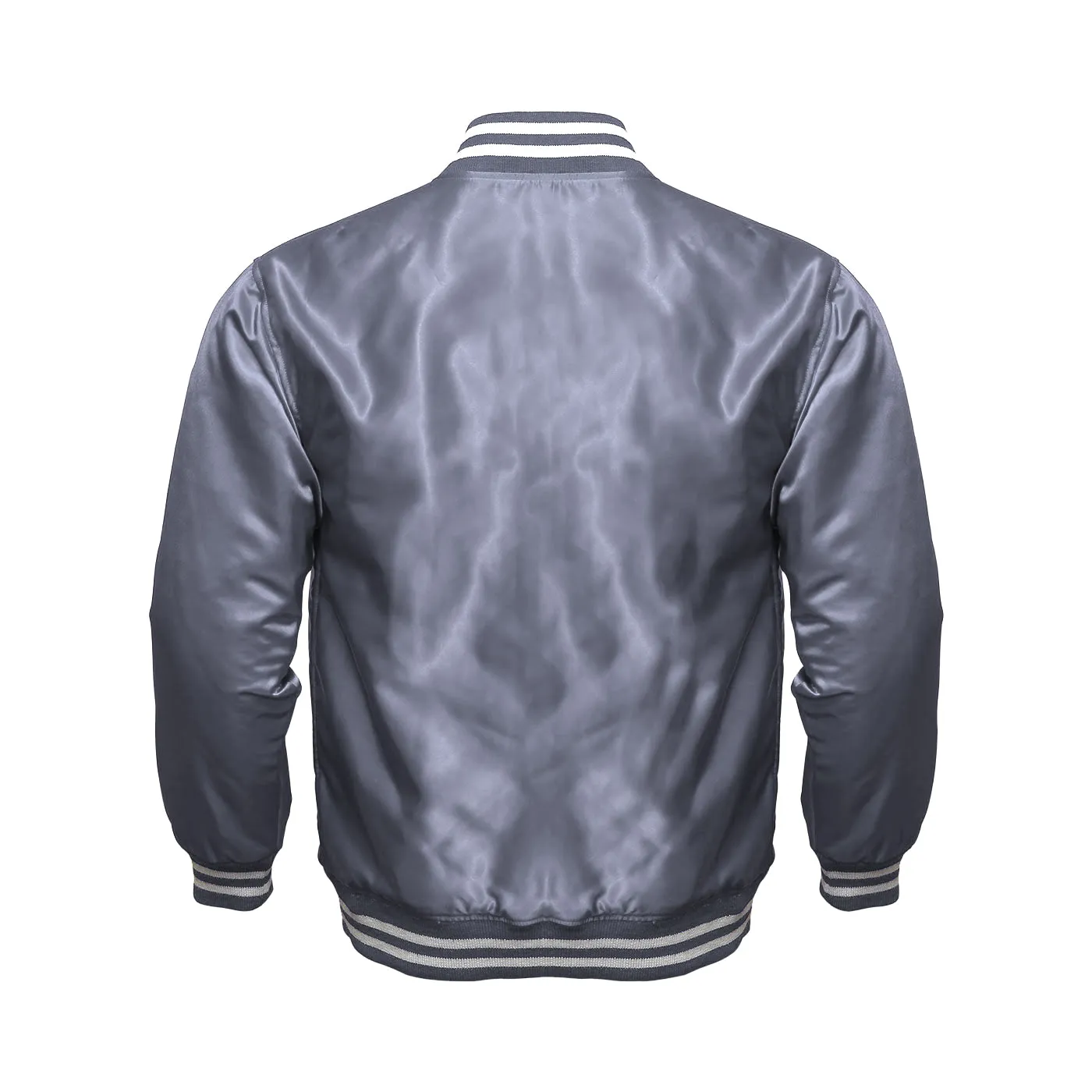 Women Satin Jacket All Grey