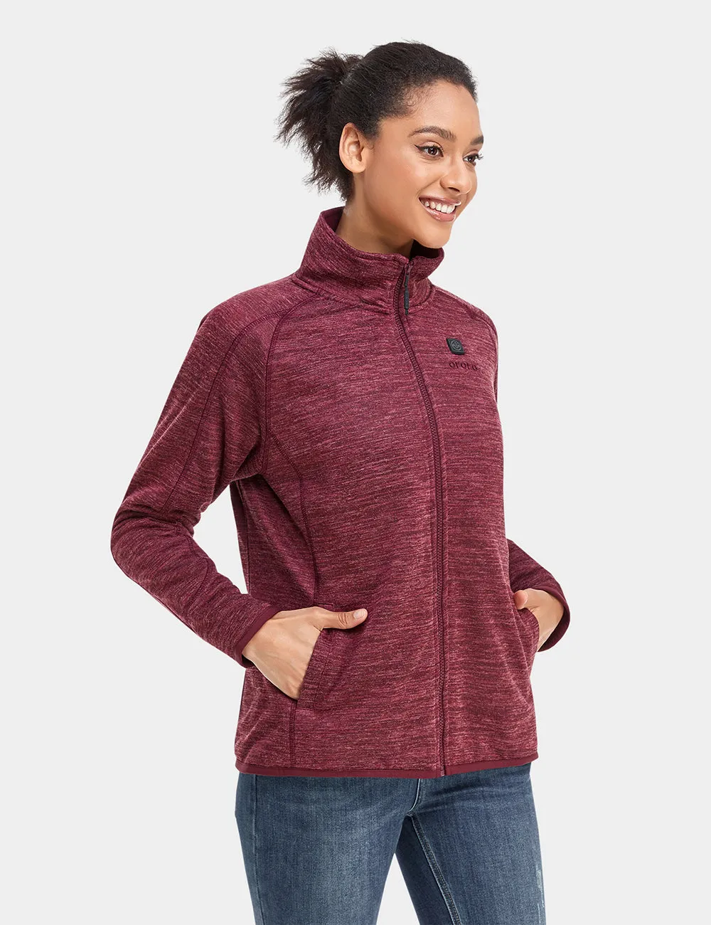 Women's Heated Full-Zip Fleece Jacket - All Colors