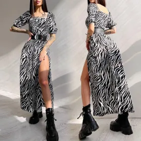 Zahra Zebra Print Dress - Culture Heaven Special